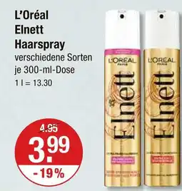 V Markt L'oréal elnett haarspray Angebot