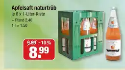 V Markt Apfelsaft naturtrüb Angebot