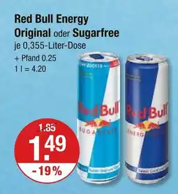 V Markt Red bull energy original Angebot