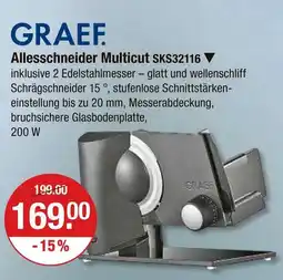V Markt Graef allesschneider multicut sks32116 Angebot