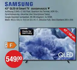 V Markt Samsung 43'' qled ai smart tv Angebot