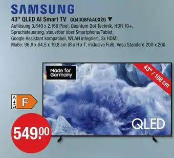 V Markt Samsung 43'' qled ai smart tv Angebot