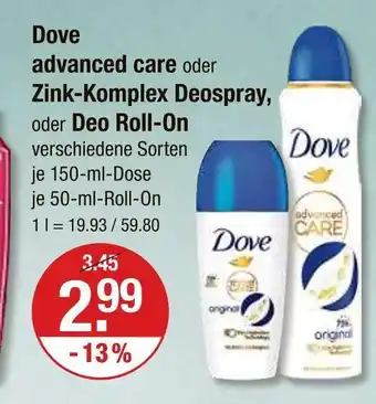 V Markt Dove advanced care Angebot