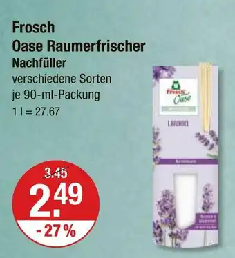 V Markt Frosch oase raumerfrischer nachfüller Angebot