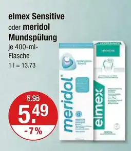 V Markt Elmex sensitive mundspülung Angebot