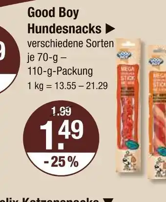 V Markt Good boy hundesnacks Angebot