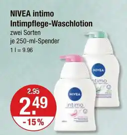 V Markt Nivea intimpflege-waschlotion (pink) Angebot