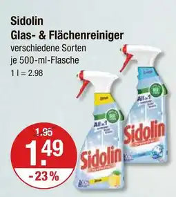 V Markt Sidolin glas- & flächenreiniger Angebot