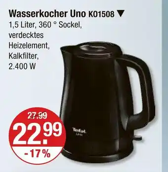 V Markt Tefal wasserkocher uno Angebot
