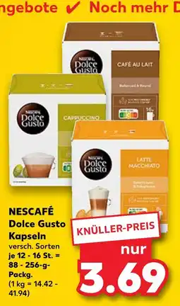 Kaufland Nescafé dolce gusto café au lait Angebot