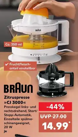 Kaufland Braun zitruspresse cj 3000 Angebot