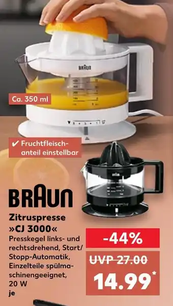 Kaufland Braun zitruspresse cj 3000 Angebot
