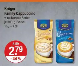 V Markt Krüger family cappuccino Angebot