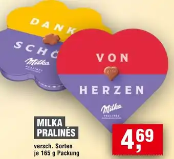 Handelshof Milka pralinės Angebot