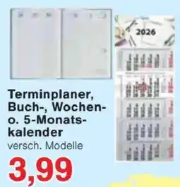 Jawoll Terminplaner, Buch-, Wochen- o. 5-Monats- kalender Angebot