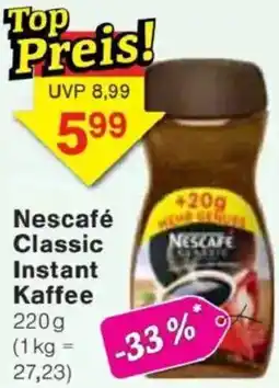 Jawoll Nescafé Classic Instant Kaffee Angebot