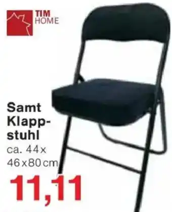 Jawoll TIM HOME Samt Klappstuhl Angebot