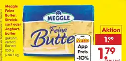 Netto Marken-Discount Meggle feine butter, streichzart oder joghurtbutter Angebot