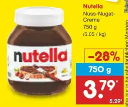 Netto Marken-Discount Nutella nuss-nugat-creme Angebot