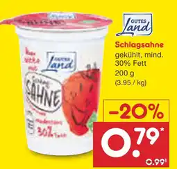 Netto Marken-Discount Gutes land schlagsahne Angebot