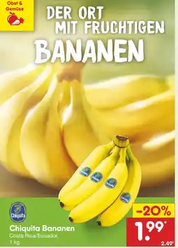 Netto Marken-Discount Chiquita bananen Angebot