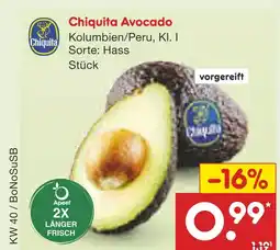 Netto Marken-Discount Chiquita avocado Angebot