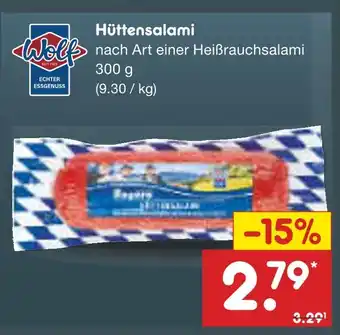 Netto Marken-Discount Wolf hüttensalami Angebot
