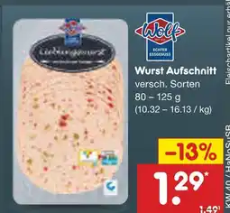 Netto Marken-Discount Wolf wurst aufschnitt Angebot