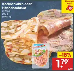 Netto Marken-Discount Kochschinken oder hähnchenbrust Angebot