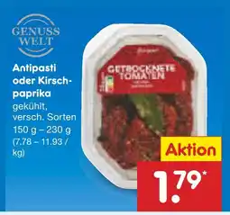 Netto Marken-Discount Genuss welt antipasti oder kirschpaprika Angebot