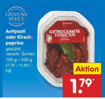 Netto Marken-Discount Genuss welt antipasti oder kirschpaprika Angebot