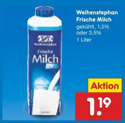 Netto Marken-Discount Weihenstephan frische milch Angebot
