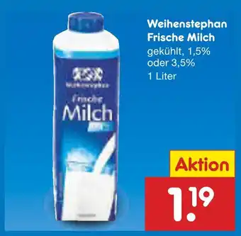 Netto Marken-Discount Weihenstephan frische milch Angebot