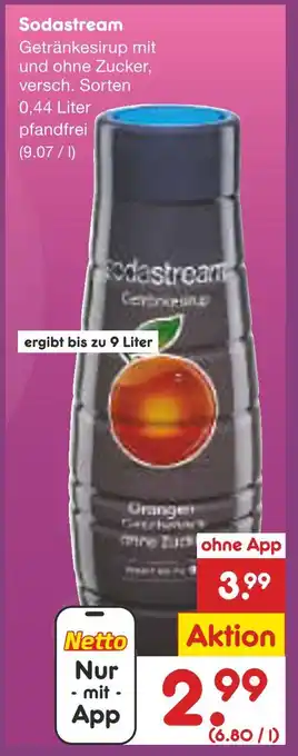 Netto Marken-Discount Sodastream getränkesirup Angebot