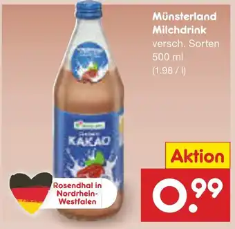 Netto Marken-Discount Münsterland milchdrink Angebot