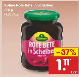 Netto Marken-Discount Kühne rote bete in scheiben Angebot