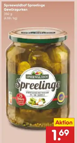 Netto Marken-Discount Spreewaldhof spreelinge gewürzgurken Angebot