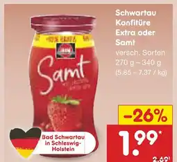 Netto Marken-Discount Schwartau konfitüre extra oder samt Angebot