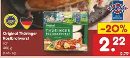 Netto Marken-Discount Wolf original thüringer rostbratwurst Angebot