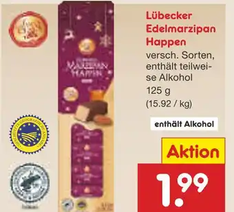 Netto Marken-Discount Lübecker edelmarzipan happen Angebot