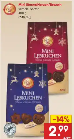 Netto Marken-Discount Mini sterne/herzen/brezeln Angebot