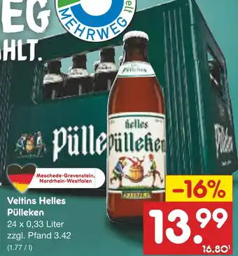 Netto Marken-Discount Veltins helles pülleken Angebot