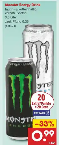 Netto Marken-Discount Monster energy drink Angebot