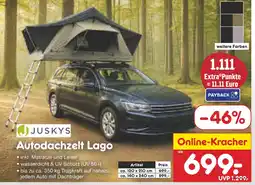Netto Marken-Discount Juskys autodachzelt lago Angebot