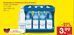 Netto Marken-Discount Burgwallbronn natürliches mineralwasser Angebot