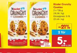 Netto Marken-Discount Kinder crunchy cookies Angebot
