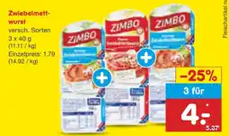 Netto Marken-Discount Zimbo zwiebelmettwurst Angebot