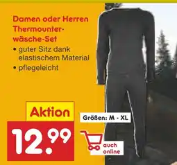 Netto Marken-Discount Damen oder herren thermounterwäsche-set Angebot