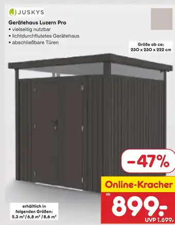 Netto Marken-Discount Juskys gerätehaus luzern pro Angebot