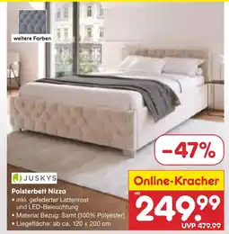 Netto Marken-Discount Juskys polsterbett nizza Angebot